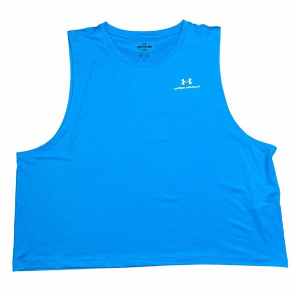 Under Armour Womens Loose Blue Vanish Energy Crop Tank Top 2XL - Picture 2 of 12